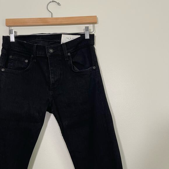 Rag & Bone • Fit 1 Rinse Wash Black Skinny Jeans - Picture 2 of 6